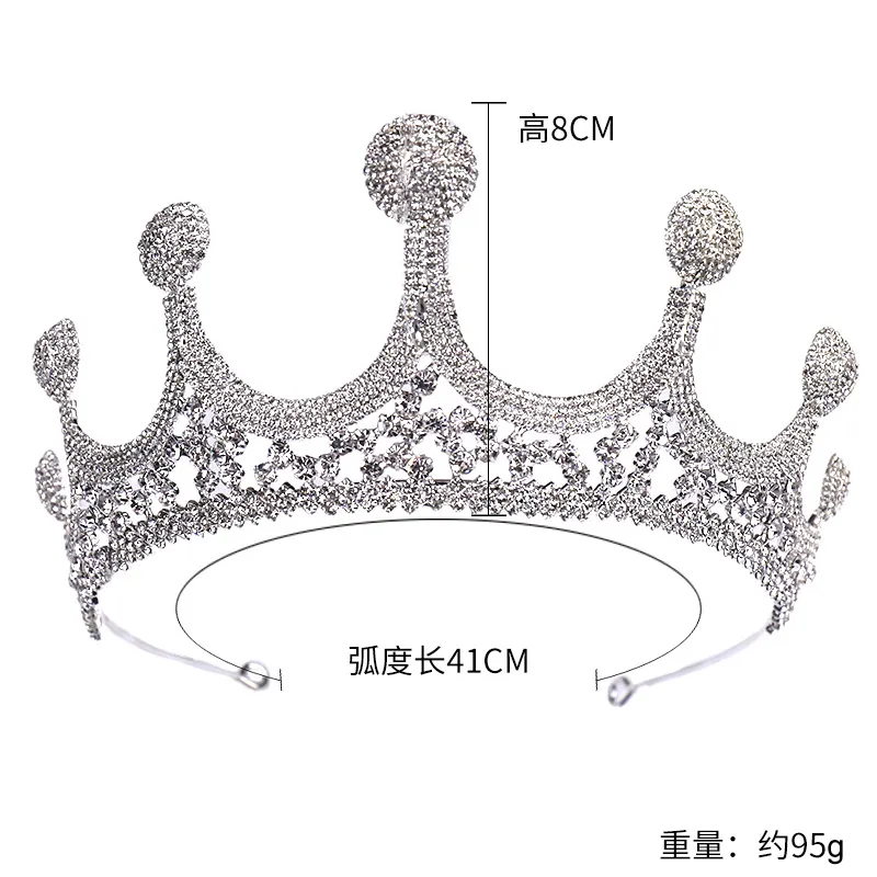 Wit mooi Prinses Hoofddeksels Chique Bruidstiara's Accessoires Prachtige Kristallen Parels Bruiloft Tiara's en Kronen 12105246C