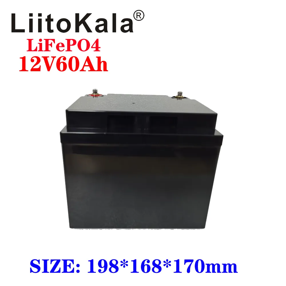 Solar energy storage 12v 60ah deep cycle battery LiFePO4 rechargeable car battery built-in BMS protection board