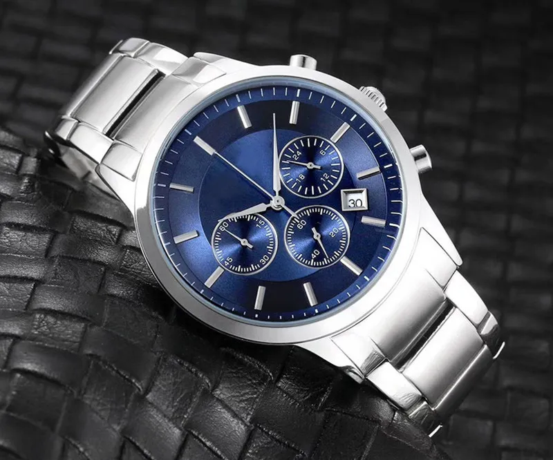 Cały luksusowe męskie zegarek 42 mm kwarcowy style sportowe