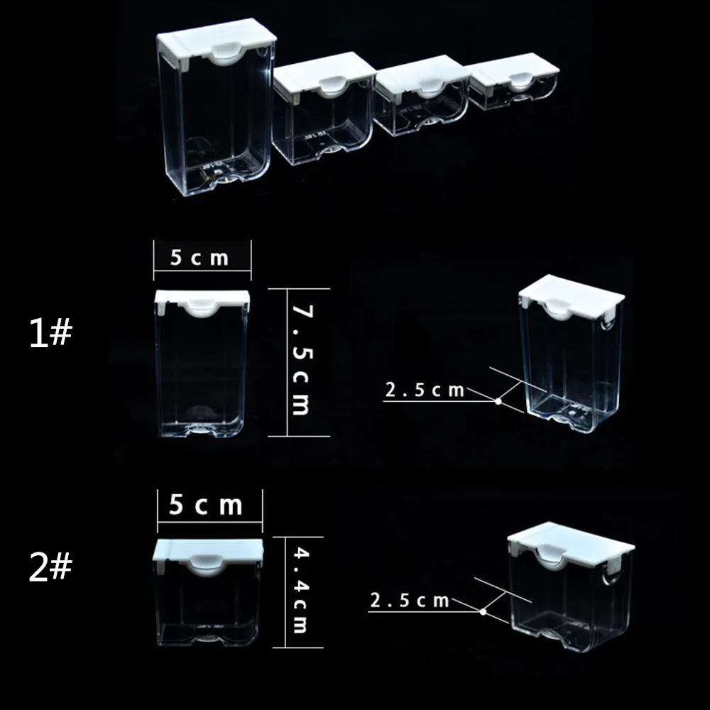 ダイヤモンドペインティング用のスクエアドリルコンテナモザイクツールアクセサリー格子縞のジュエリーダイヤモンド刺繍透明保管ボックスZ112255H