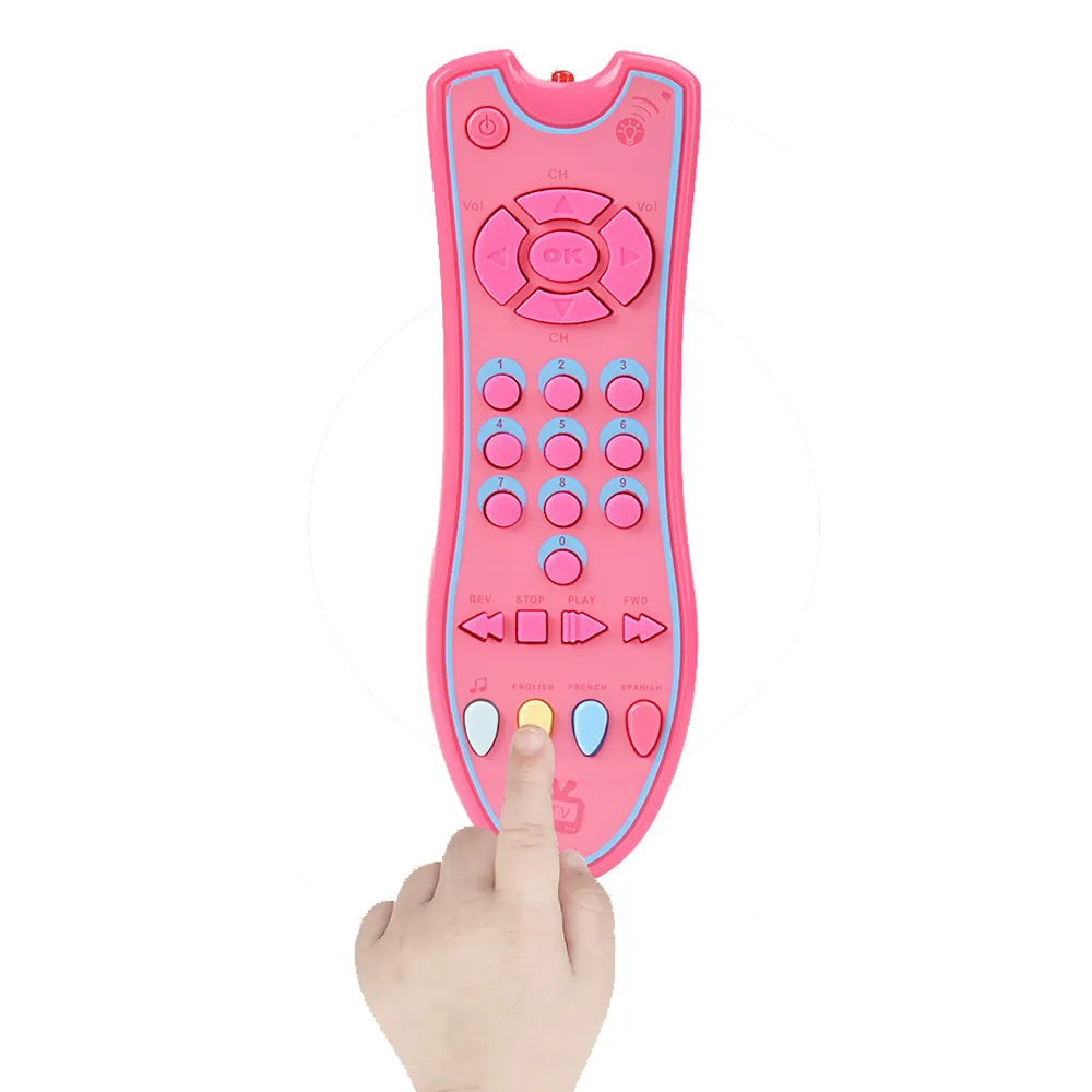 Baby Toys Simulation TV التحكم عن بعد لعبة كهربائية مع أضواء الموسيقى آلة تعلم اللغة الإنجليزية ألعاب تعليمية مبكرة للأطفال 201214