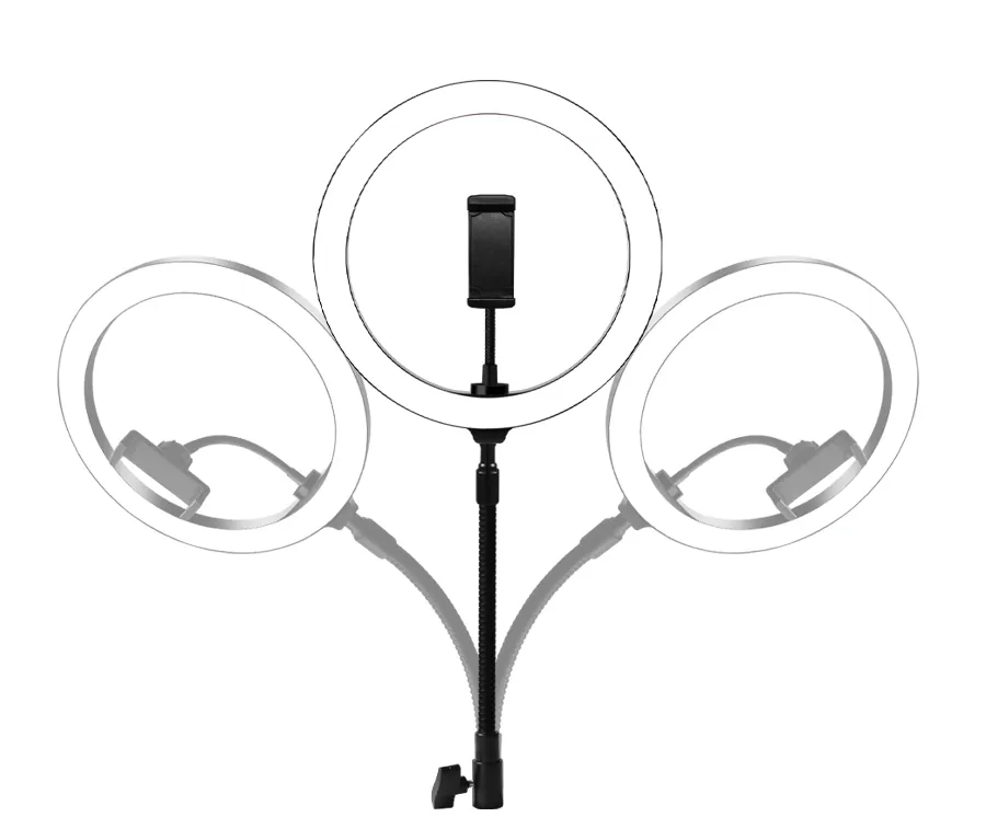 26 cm Selfie-Telefon-Ringlicht mit Stativ-Kreislicht für Live-Streaming, Fotografie, Beauty-Foto, YouTube, Tiktok, Videostudio