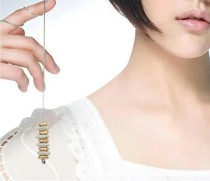 Tow Tone in platino 18 carati e collane di perline placcate oro Autentico cristallo austriaco Collana di gioielli di moda B132637