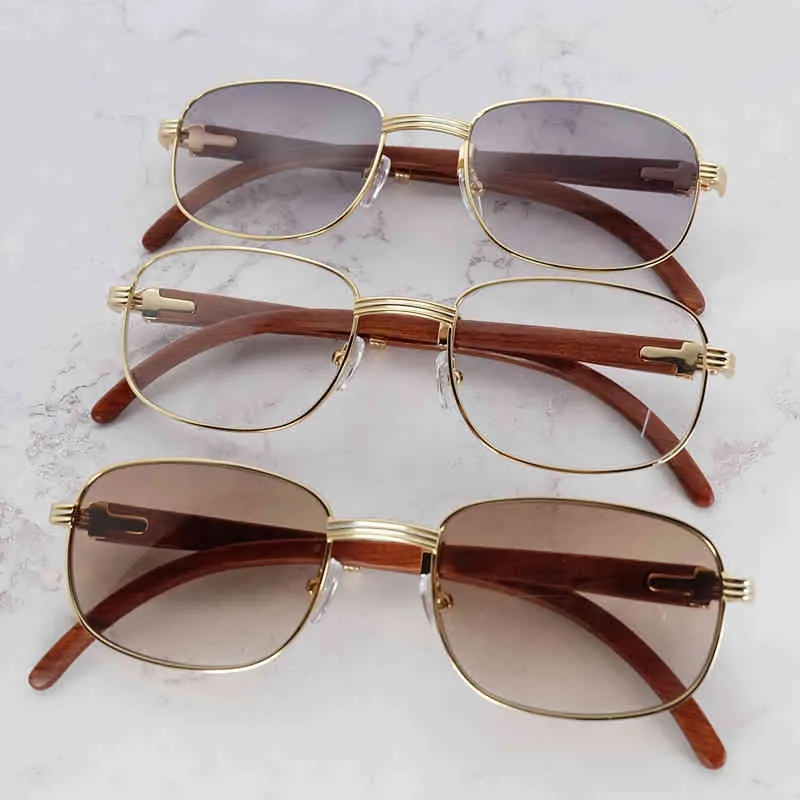 2024 Fashion Off Luxury Designer de luxe Nouveaux lunettes de soleil pour hommes et femmes au large des accessoires pour hommes en bois rétro