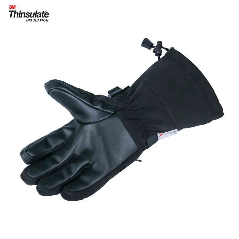 Thinsulate Guanti invernali da sci da neve Uomo Donna Touchscreen Nero Grigio Outdoor Snowboard caldo Motoslitta Guanti impermeabili 211229