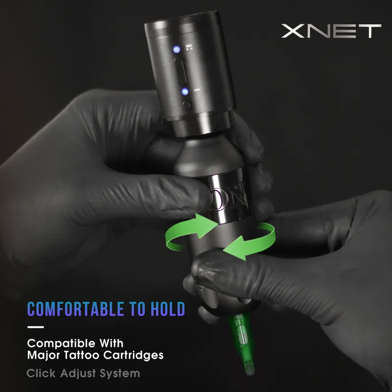 Dövme makinesi xnet döner kalem kaş kalıcı makyaj dudak kamuflaj güçlü motor tabancası 220829