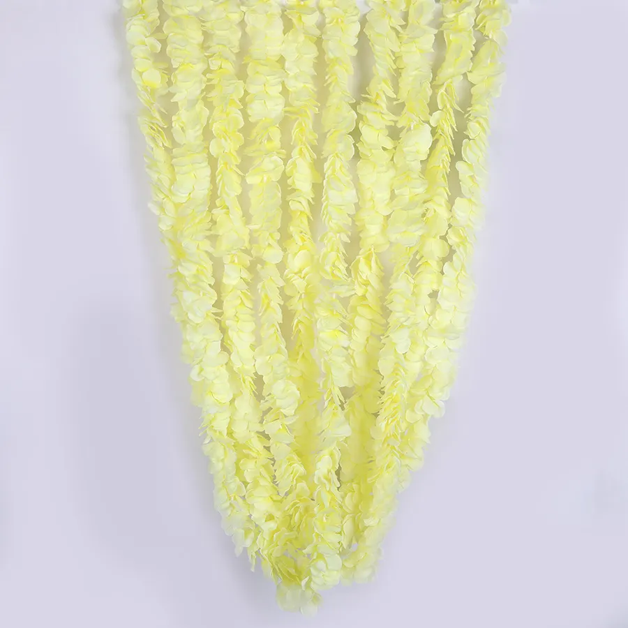 10 adet 100 cm Uzun Wisteria Yapay Çiçek Rattan Beyaz Ipek Ortanca Vine DIY Parti Doğum Günü Düğün Backdrop Duvar Dekorasyon 201222