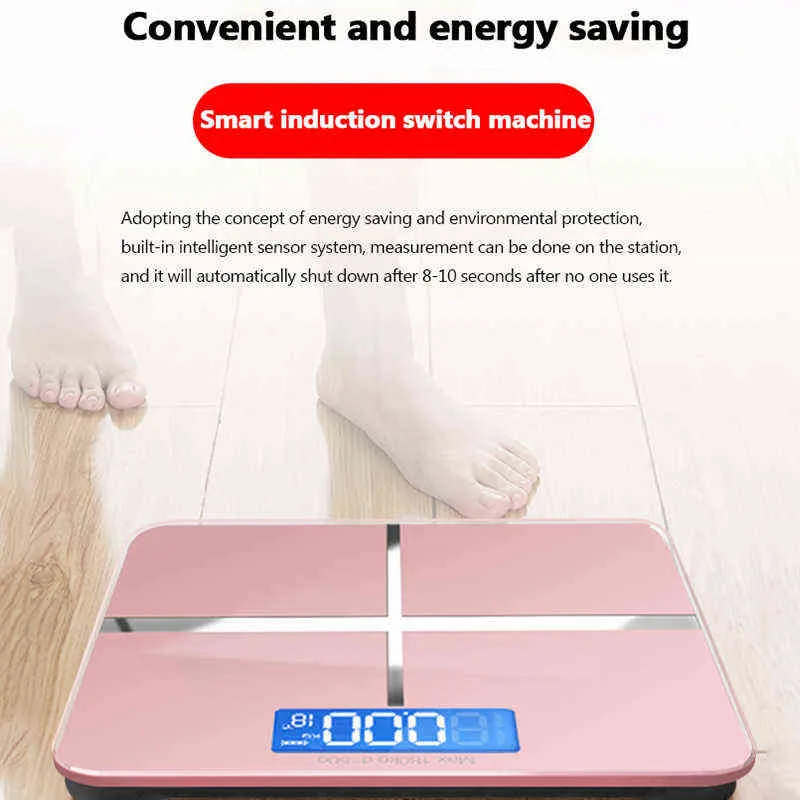 Bathroom Digital Weighing Scales Electron Body Scale Precision Accurate With LCD Screen Floor Scale For Weight Measurement H1229