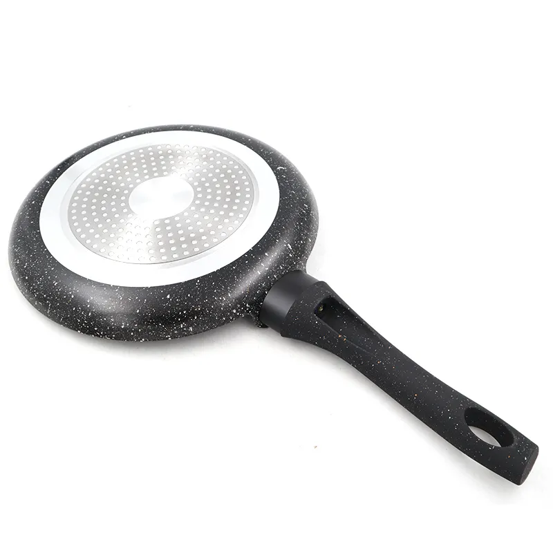 Master Star August Nouveau Design Granite Enduit Friture Pan Non-Stick 24cm Fry Pan Grid Crêpe Crêpe de haute qualité Cuisinière à induction 201223