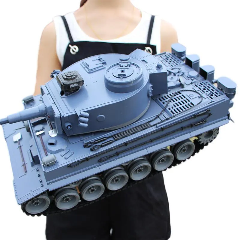 Rctown 50cm Super RC Tank Modell leksak Lansering Metall RC Vehicle Toy för Barn Barn Present Hög Simulering Elektrisk RC Tank X07 201208
