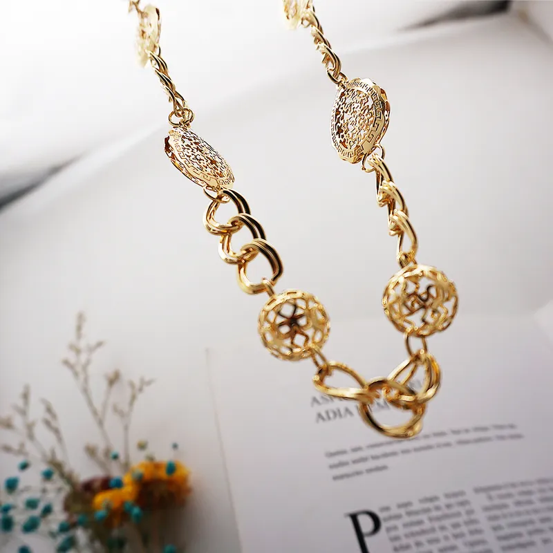 Collar de moneda de estrella redonda de color dorado para mujer, colgantes largos, collares, joyería geométrica Vintage 220922