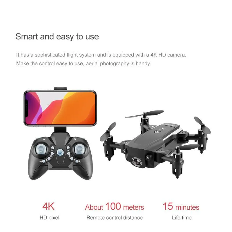 KK8 RC Mini Drone 4K Professional With HD Camera One Key Return FPV Wifi Super Long Endurance Aircraft Fold Quadcopter Toy 220210