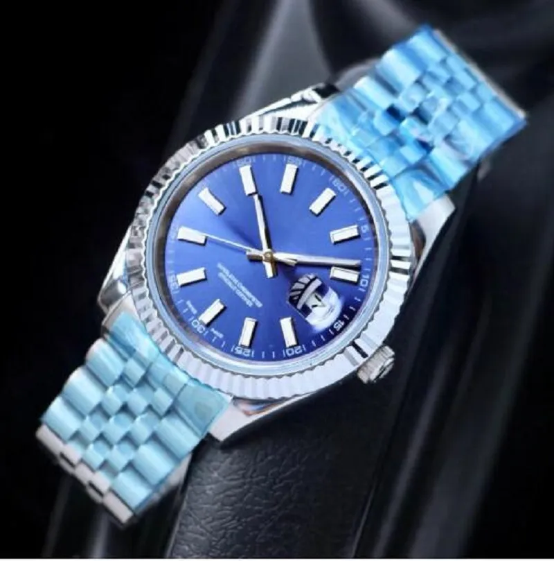 2020 Montre de Luxe Herren Automatik Golduhr Damen Kleid Voller Edelstahl Saphir Leuchtende Paare Stil Klassische Armbanduhre328I