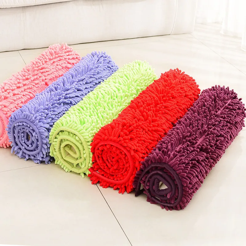 High Quality Bath Mat antiderrapante Duche ao ar livre S e S Chenille Sala do quarto da sala 220301