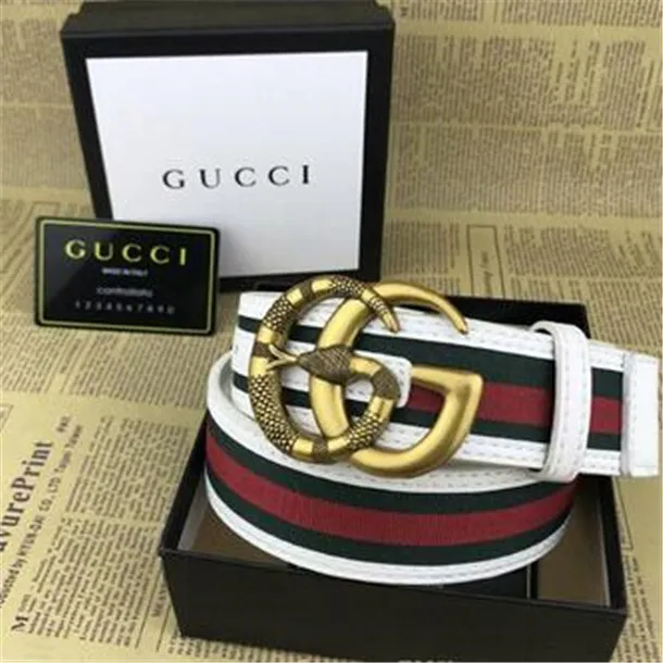 2020 Fashion with Box Couber Celt Gcc for Men Woman Femmes G Big Bord Gold Buckle Top Mens Mens Snake CELORNE I5449143