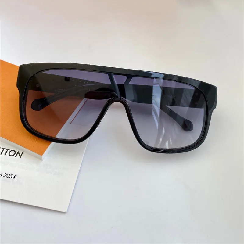 1258 neue Mode-Sonnenbrille mit UV-Schutz für Männer und Frauen Vintage Square Rahmen einteiliges Objektiv beliebte Top-Qualität kommt mit 299f