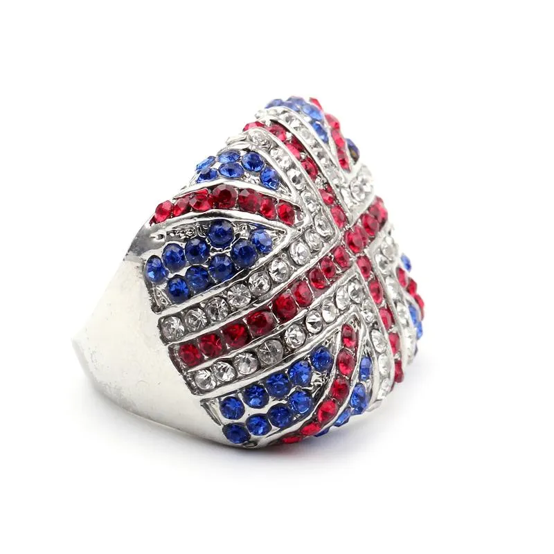 Nouveauté la bague drapeau britannique marque britannique Logo britannique charme Punk Rock anneaux pour femmes hommes bijoux de mode Hip Hop Anel1292t