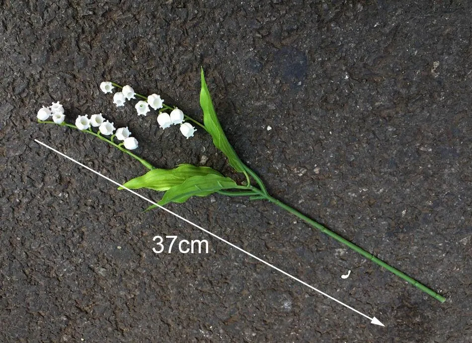 Konstgjorda blommor lily äkta beröring konstgjord vindklock orkidé för hem bröllop trädgård dekoration falska blommor321m