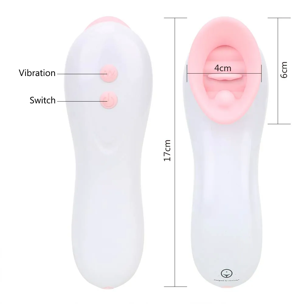 Olo Nipple Sucker Língua Vibradores 7 Velocidades Oral Sexy Clit Cull Vagina Estimulador Clitóris G-Spot Massage Brinquedos Para As Mulheres