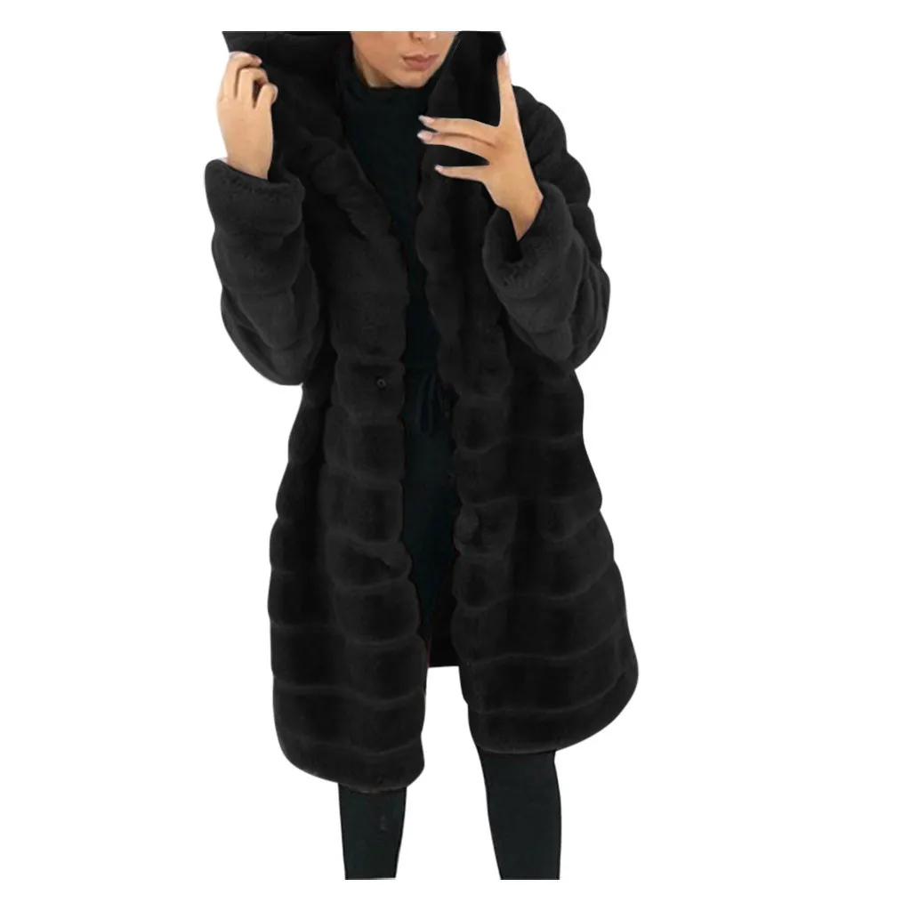 Abrigo de invierno a la moda para mujer, chaleco de manga larga de piel sintética, chaqueta cálida para el cuerpo, abrigo, prendas de vestir, chaquetas para mujer 2020 LJ201201