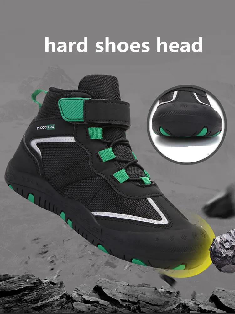 Kikids Nuevas zapatillas de deporte para niños Zapatos para caminar antideslizantes Zapatos impermeables Caminar al aire libre Escalada Trabajo Niño Niños Botas Respirar Zapatos 201201