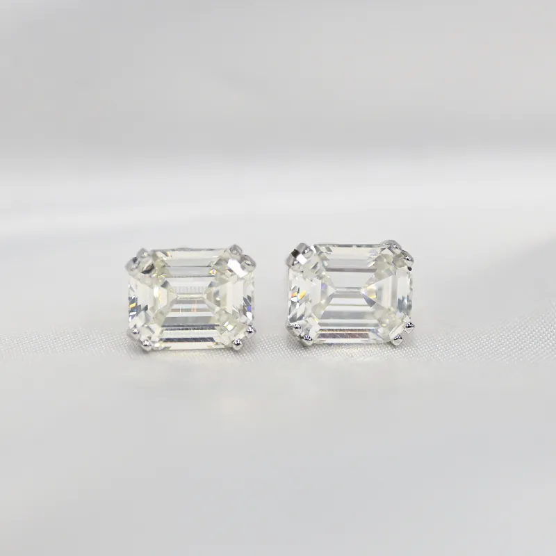 Oevas Classic 925 Sterling Silber Erstellt Edelstein Diamanten Ohrringe Ohrstecker Hochzeit Braut Feinschmuck Großhandel 220210