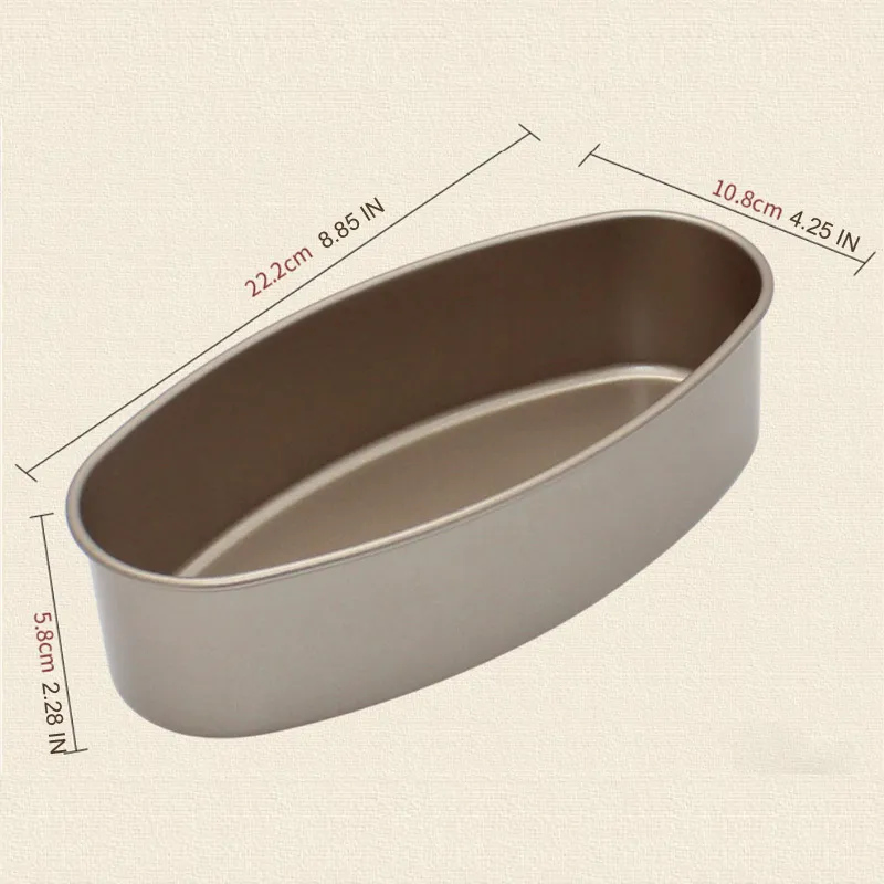 Oval Shape Nonstick Baking Tray, Cake Pop Moulds Bread Loaf Mold Cheese Cake Tin, Cake Pan Kitchen Cooking Baking Tool T200703