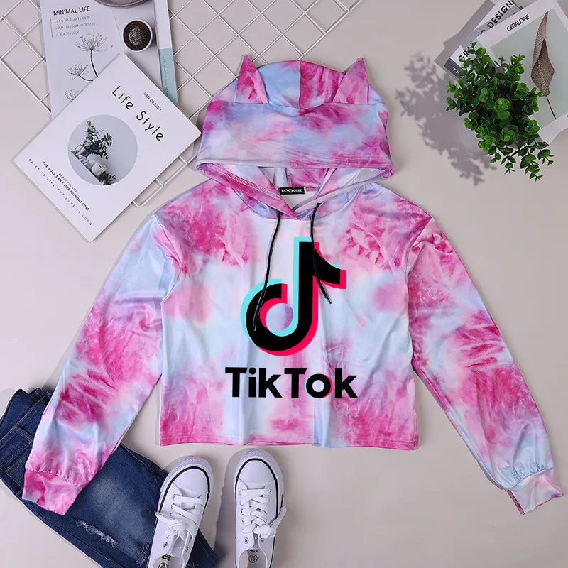 Tiktok sweat pour femmes fille vêtements Tik Tok automne hiver à capuche lettre sweats à capuche Sport pull Clothing5059267