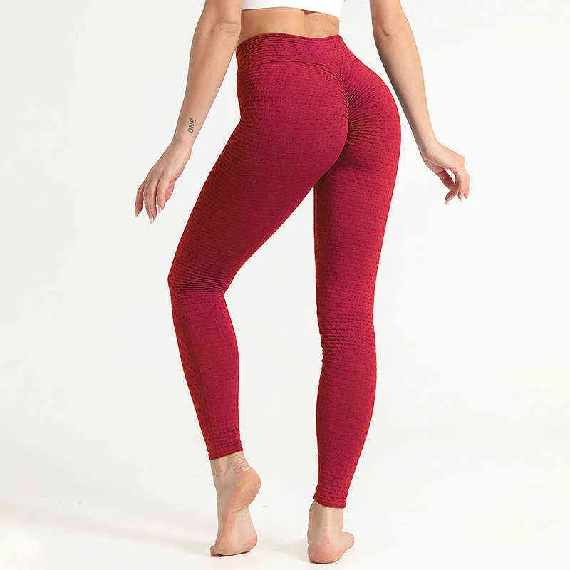 Sexy Push Up Leggings High Waist Yoga Pants Sport Leggings Gym Fitness Compression Tights Running Trousers Ankle Length Leggins H1221