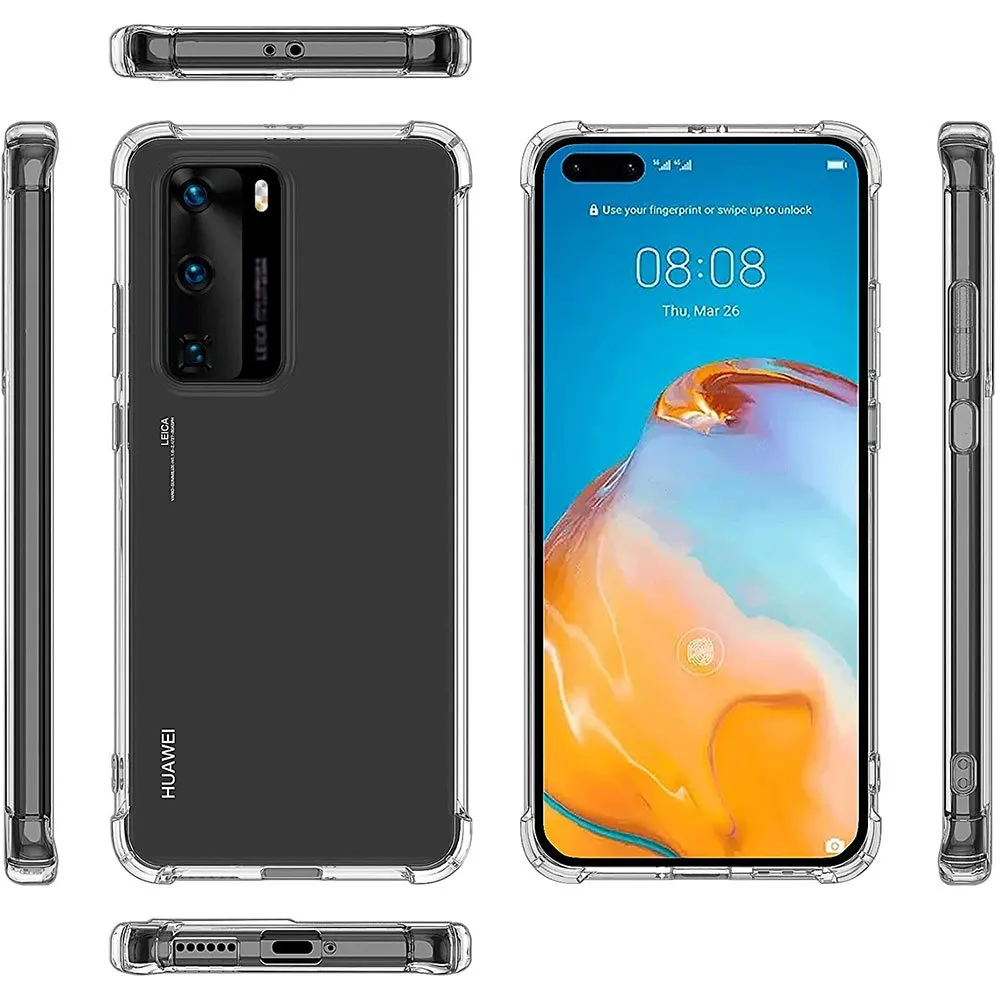 Cases For Huawei P40 Pro P30 Lite P20 Mate 30 20 P Smart Z 2019 Nova 5T Honor 10i 8X 9X Y9S Shockproof Silicone Cover Accessories