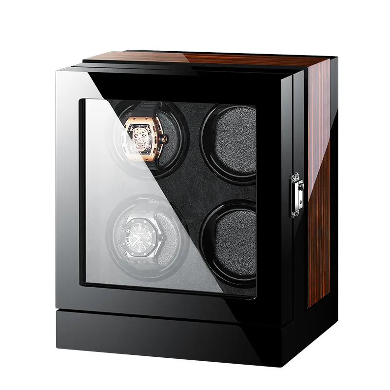 New Version Watch Winder for automatic watches Wooden Watch Accessories Box Watches Storage LJ201126