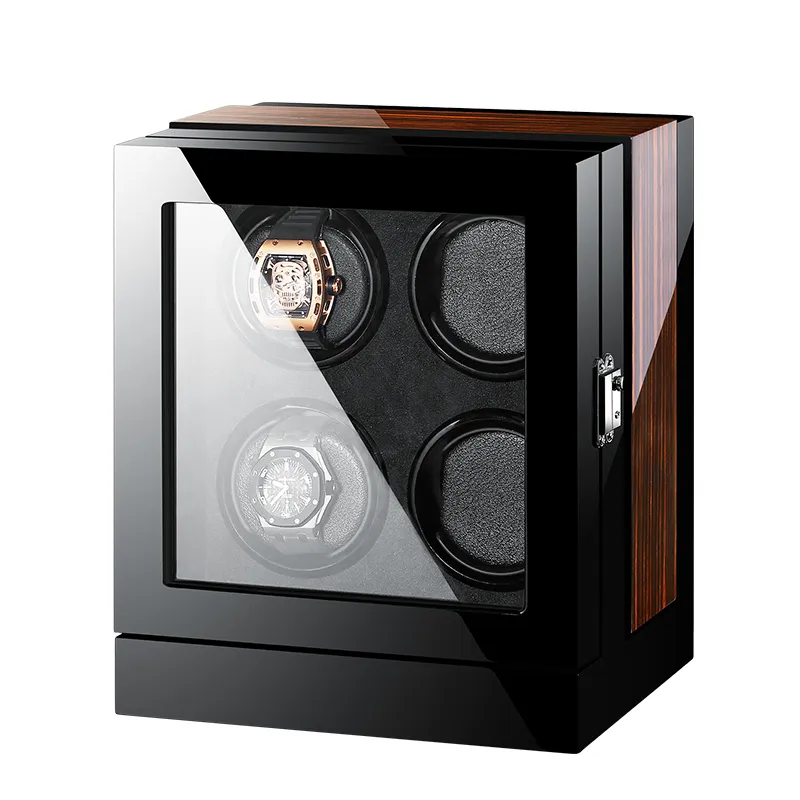 Ny version Watch Winder för Automatic Watches Wood Watch Accessories Box Watches Storage LJ2011266508764