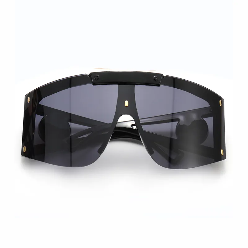 Klasik güneş gözlükleri erkek moda güneş gözlüğü tasarımcısı kadın tek parça lens gözlük trend renk büyük boy sürüş gözlük gösterisi 280E