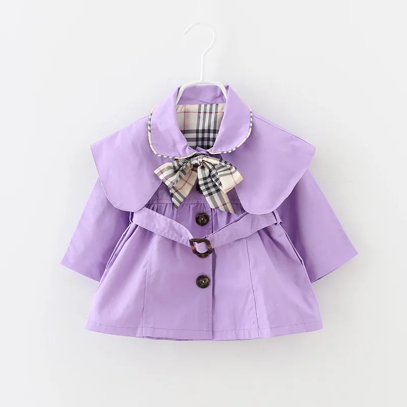 春の秋の女の赤ちゃんのコートッツキッズデザイナータグラペルウインドブレーカージャケットアウターベビーガールズチルドレン衣類ジャケット6696520