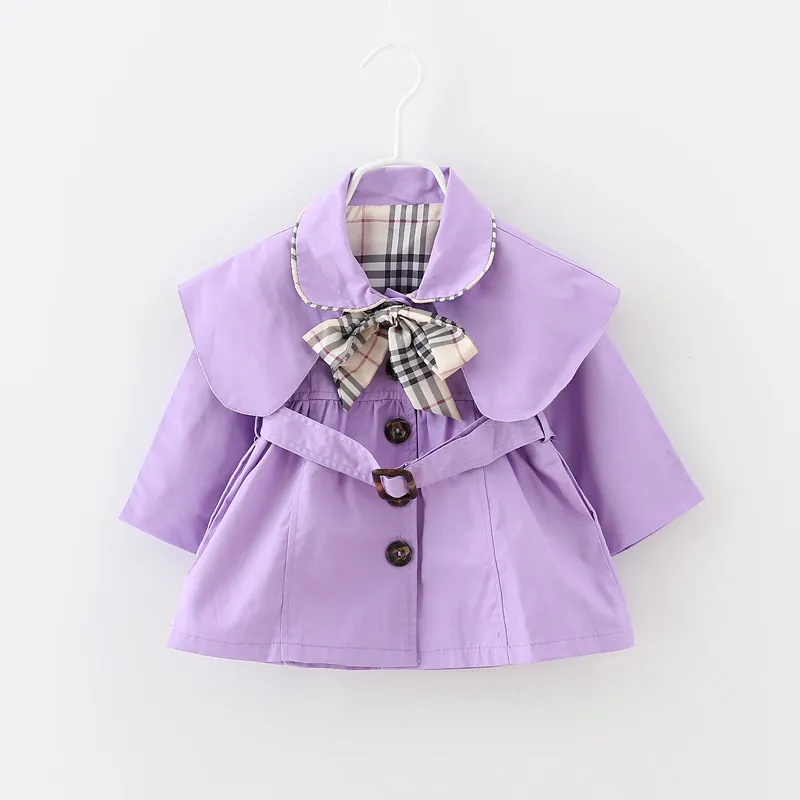 Frühling Herbst Baby Mädchen CoatTops Kinder Designer tag Revers Windjacke Oberbekleidung Baby Mädchen Kinder Kleidung Jacken6336307