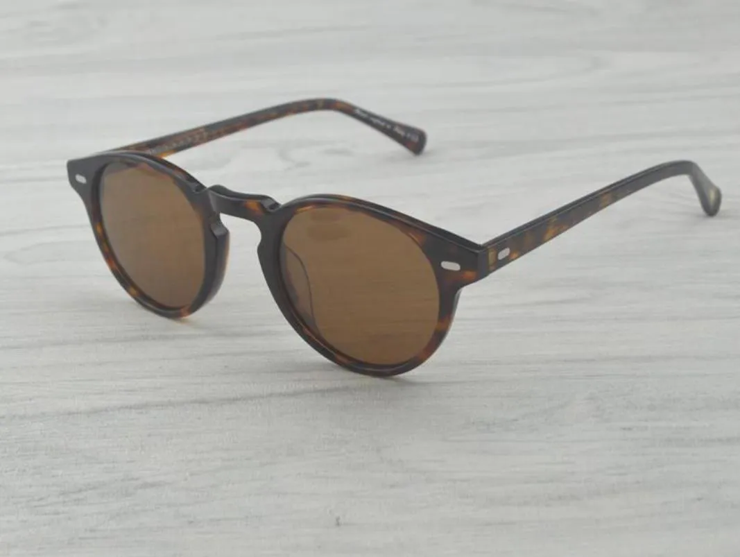 Nouveau arrivé de qualité supérieure ov5186 lunettes de soleil 45mm 47mm cadre Vintage hommes femmes ov 5186 lentille polarisée avec emballage complet 241c