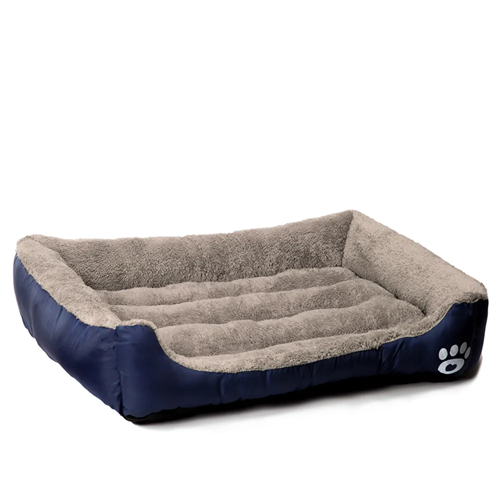 Cama de cachorro Cama impermeável para cães laváveis ​​S-3xl Cama de animais de estimação Caso aconchegante Casa de camurça macia Cestas de cão de cães Filhote de cachorro do canil 201222