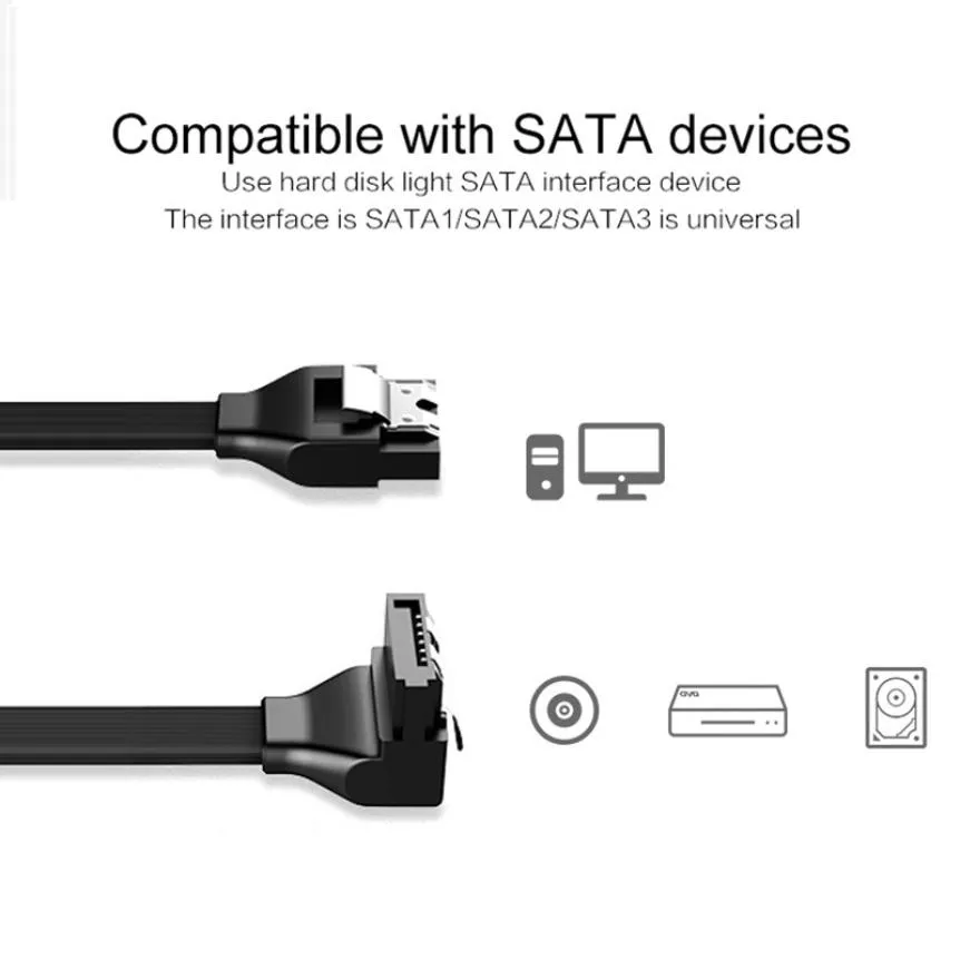 SATA 3.0 Kabel till hårddisk SSD HDD SATA III 8 PIN-kod 6GB / s Data kabeladapter Dual Channel Stabil signalöverföringsladd