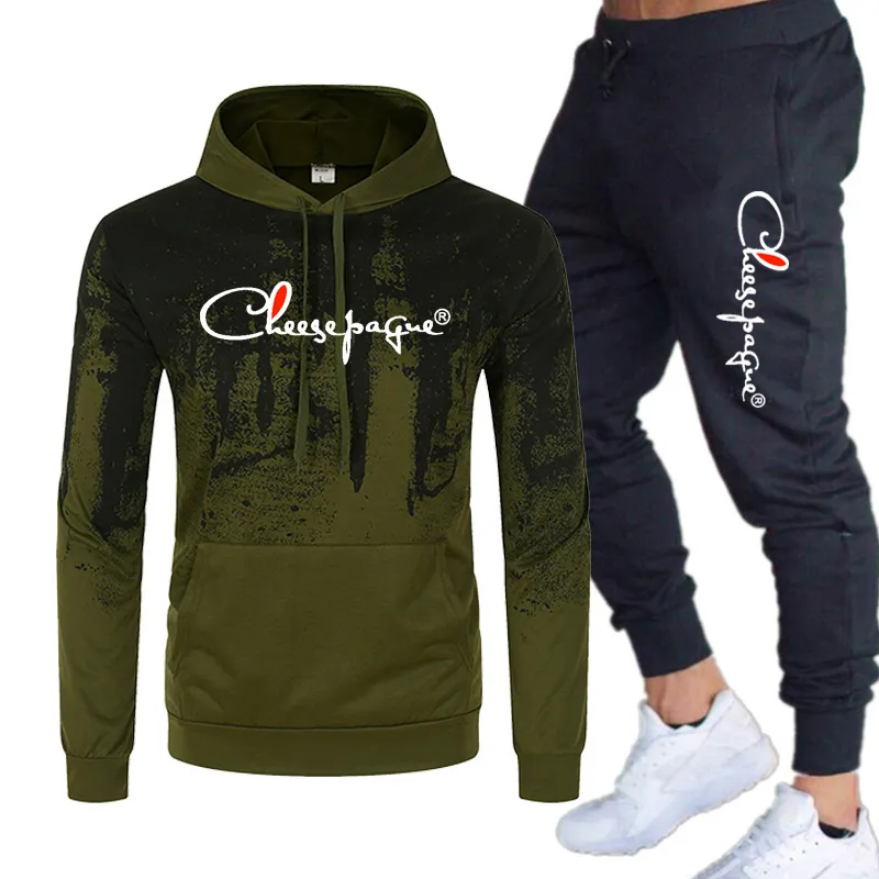 2022 Hoodies Masculinos Mulheres Tracksuit Inverno Fleece Algodão Terno Quente Suéter Marca Roupas Homens Jaqueta + Calças 2 Pçs Plus Size 3XL