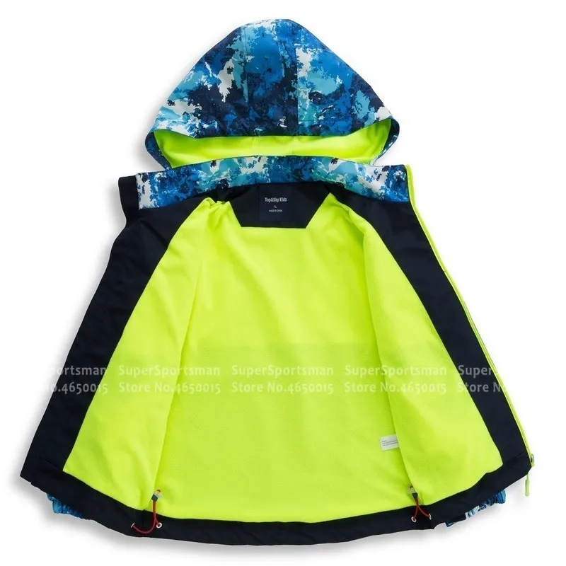 Automne hiver enfants vestes polaires imperméables enfants randonnée manteau coupe-vent softshell enfant en bas âge fille garçon camping vêtements de plein air 201116