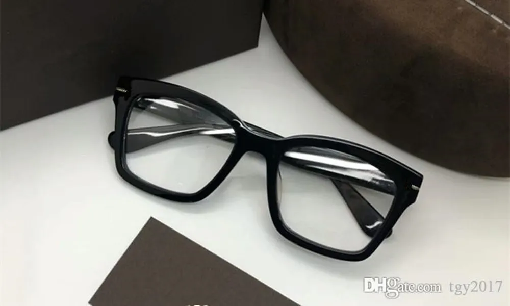 Occhiali da sole unisex di alta qualità montatura concisa occhiali da vista con bordo quadrato grande 50-20-145 custodia completa di set completo di plancia pura importata193t