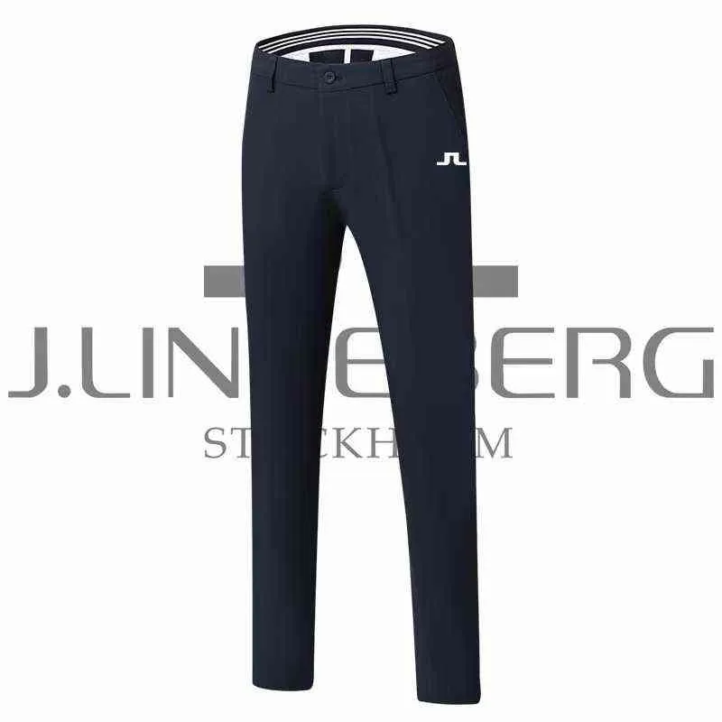 Herfst Winter Heren Golfbroek Dikke Vierweg Stretch Effen Kleur Sport Casual Broek Hoge Kwaliteit Golfkleding 220108