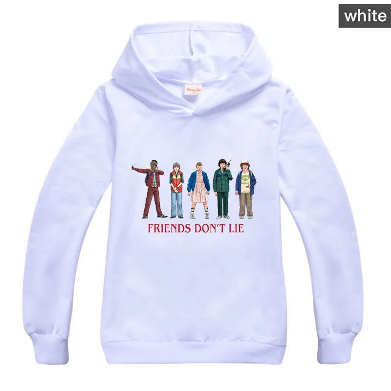 Crianças Stranger Things Cartoon Criança Moletons Programa de TV Bebê Menina Meninos Roupas de Inverno Camisas de Manga Longa Imprimir Crianças Hoodies F2638856