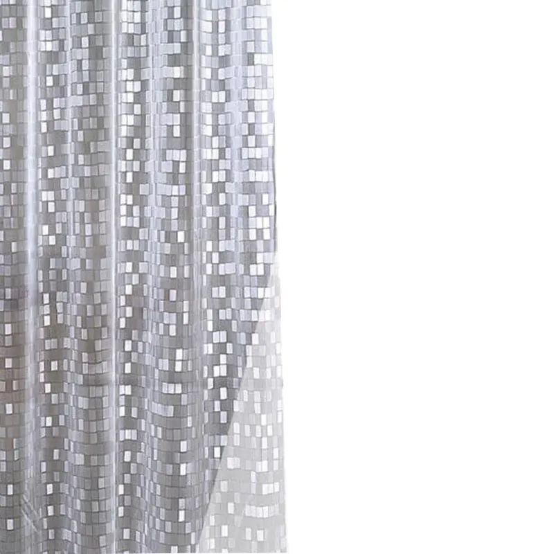 3D PVC Mosaico Doccia Tenda Cobblestone Bagno Impermeabile Muffa Prova Bagno T200711