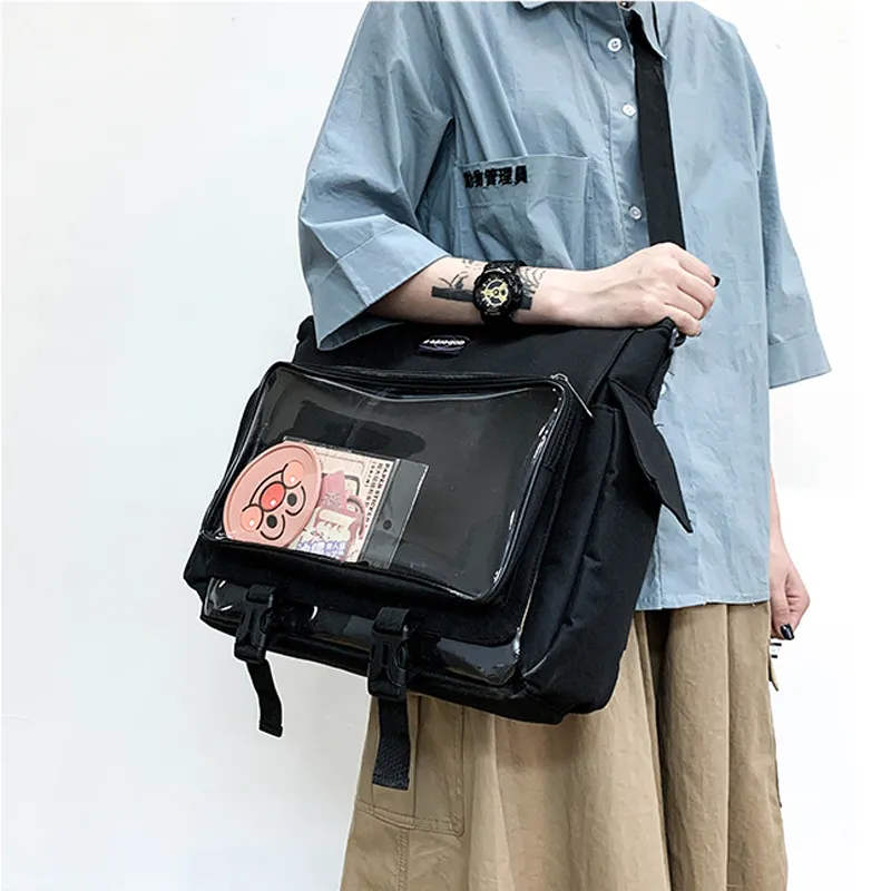 Ita Bag Rucksack Clear Pocket für Frauen große Kapazität Mädchen transparente Schulter Itabag Clear Display Street H203 220224241j