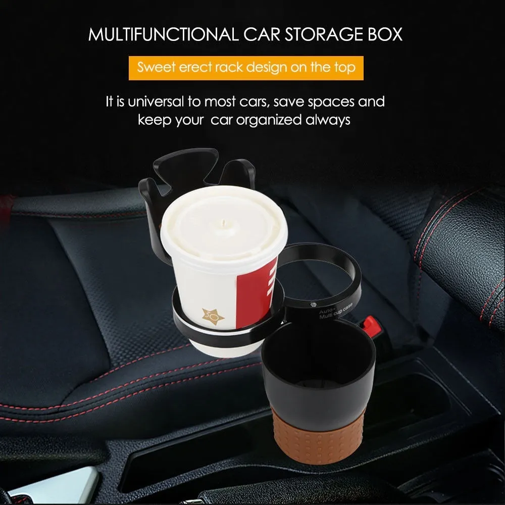 360 stopni Rotatable Universal Car Cup Uchwyt Kreatywny uchwyt na napoje wielofunkcyjny magazyn Dekoracja wnętrz Akcesoria 45855811