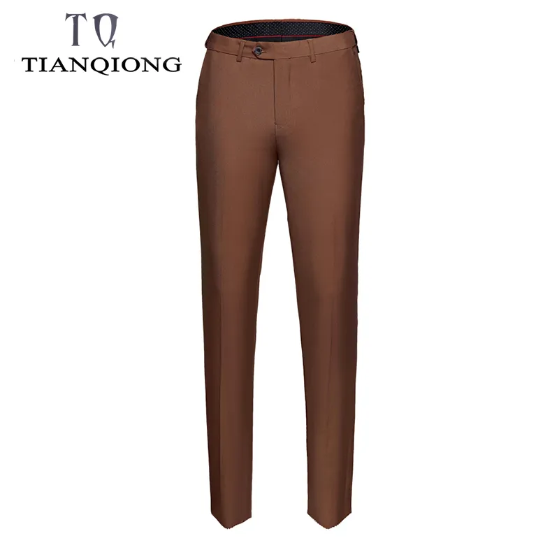 TIAN QIONG Hommes Costume Pantalon Été Hommes Robe Pantalon Droit Business Bureau Mens Pantalon Formel Pantalon Classique Mâle Grande Taille S / 6XL 201106