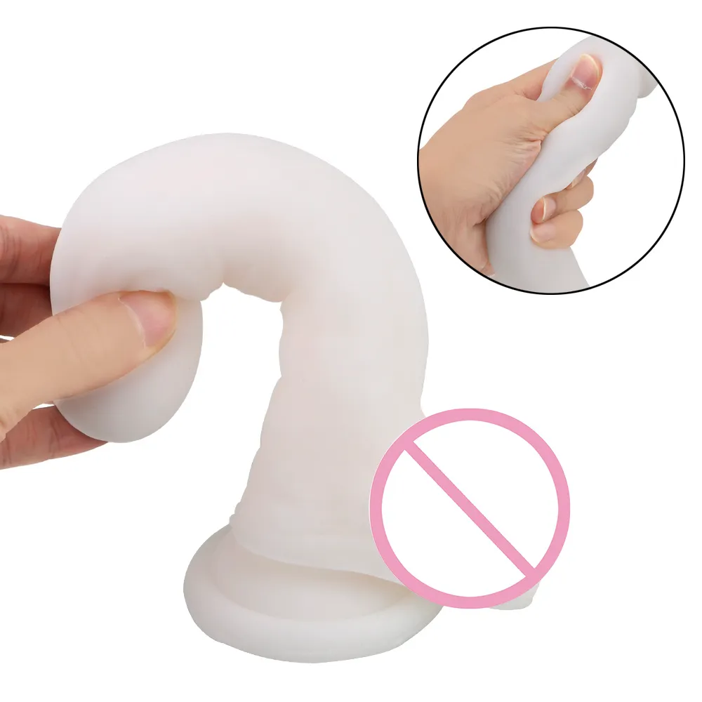 Ikoky Seksi Oyuncaklar Kadın Seksi Yetişkin Ürünleri Süper Yumuşak Dildo Kadın Mastürbasyon Gerçekçi Dildos Simülasyonu Sahte Penis