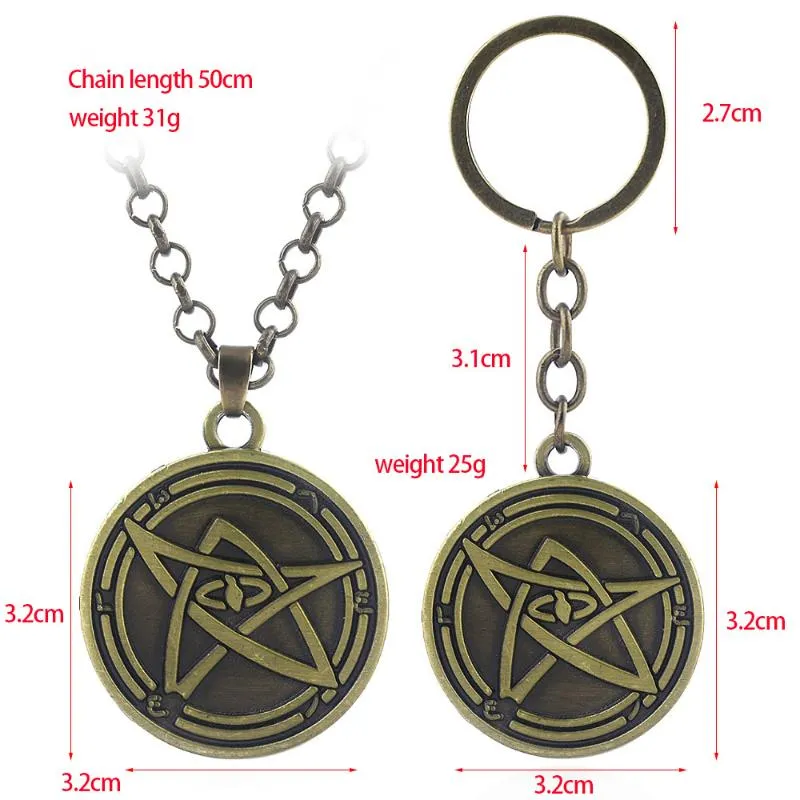 Collana Miti di Cthulhu Necronomicon Culto Clan Mito Cosmo Simbolo Stelle Universo Collana con ciondolo donna Uomo Girocollo Portachiavi1296F