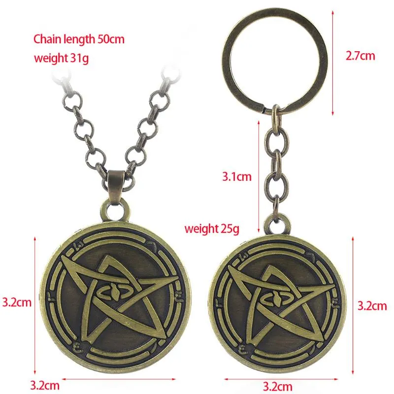 Cthulhu Mythos Necklace Necronomicon Cult Clan Myth Cosmos Symbol Stars Universe Pendant Necklace for Women Men Choker Keyring1296F
